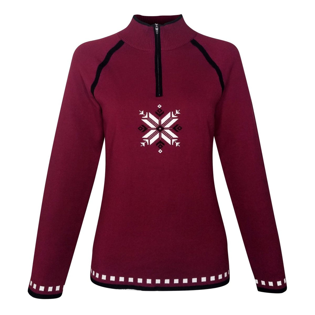 Blazing Star Strickpullover Damen - portwein