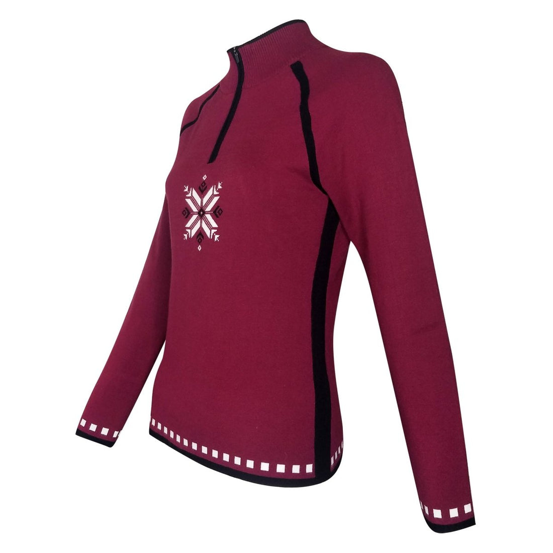 Blazing Star Strickpullover Damen - portwein
