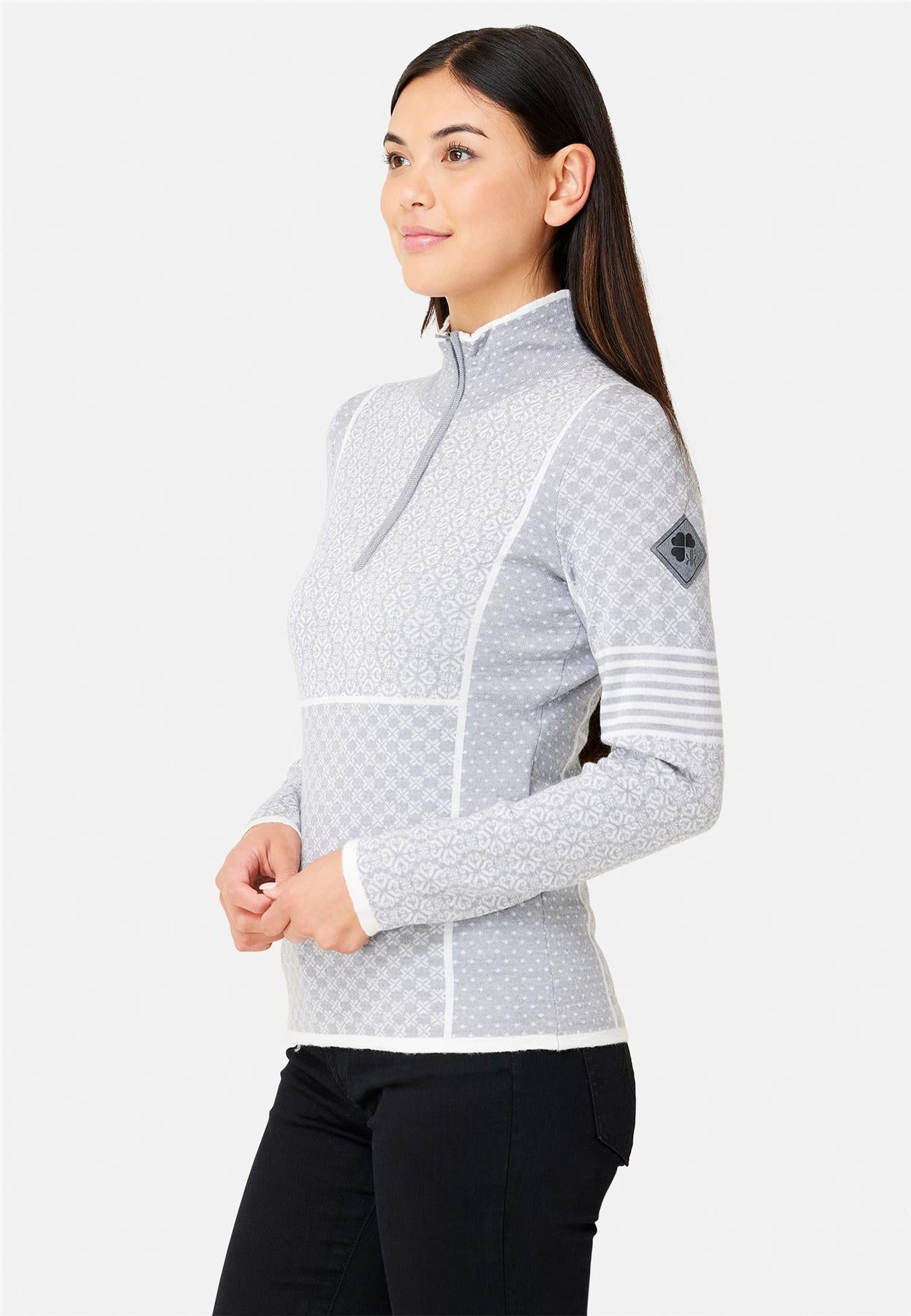 POW ZIP NECK Sweater Women